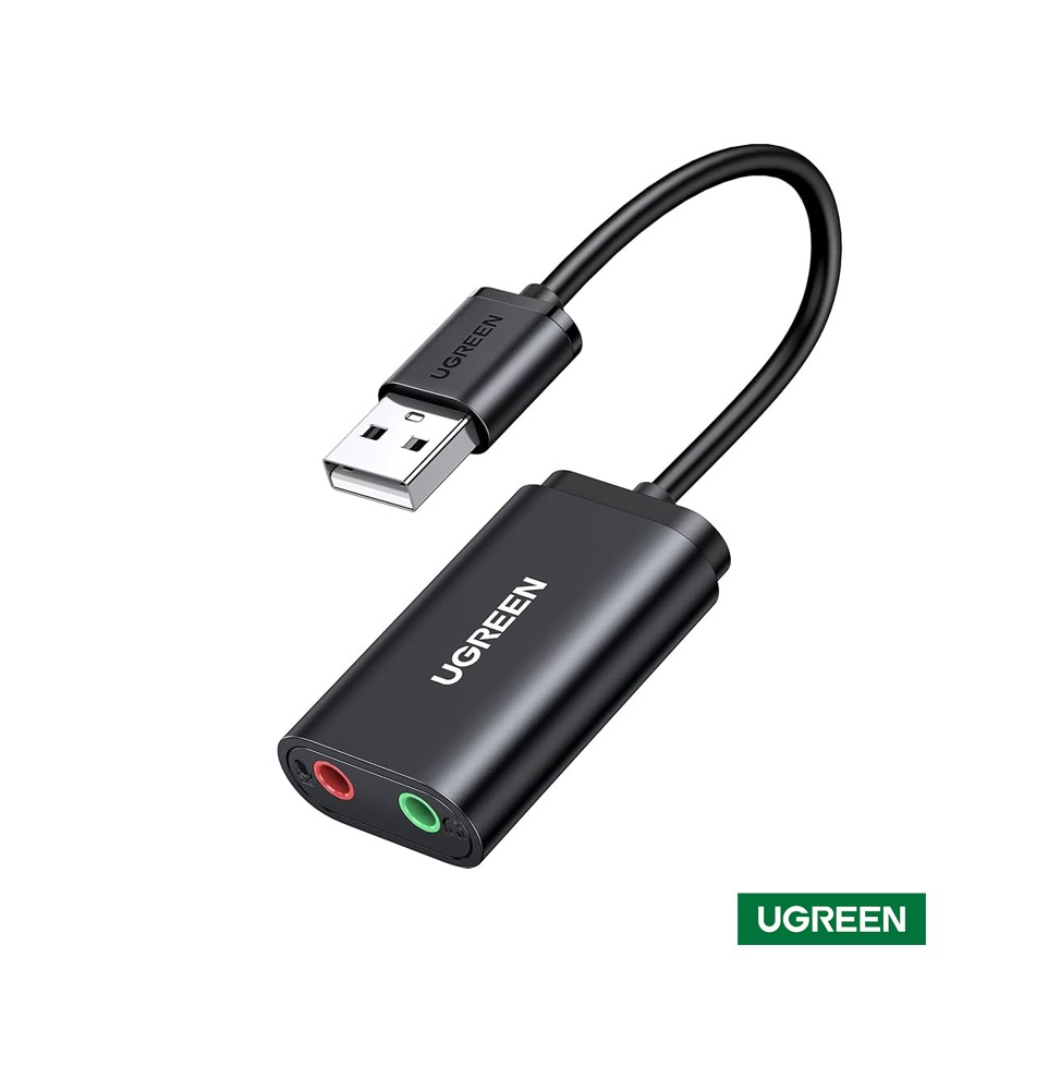 Adaptador de sonido estéreo externo UGREEN USB 2.0 US205
