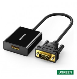 Adaptador Ugreen VGA a HDMI con audio  CM513  /...