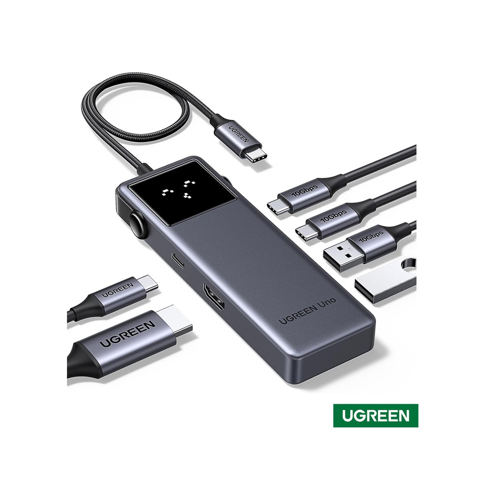 Concentrador (hub) USB-C 6 en 1 UGREEN Uno  CM888 35998