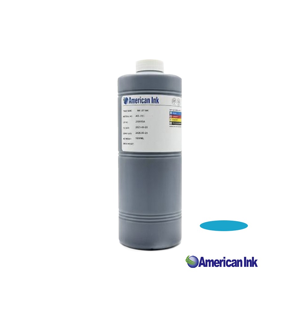Botella de Tinta CYAN Genérica para Epson en 1 LITRO American Ink