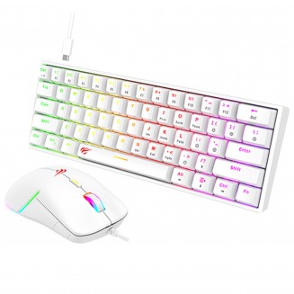 Teclado HAVIT Gaming KB867CM Combo USB Mecánico corto