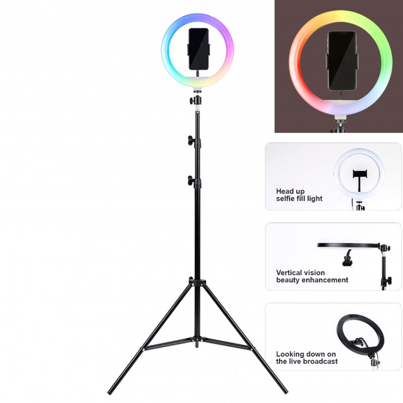 Trípode HAVIT con Aro de luz RGB ST7026