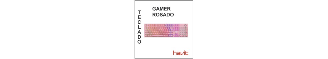 Teclado Gamer Rosa