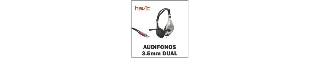 Audífonos 3.5mm DUAL