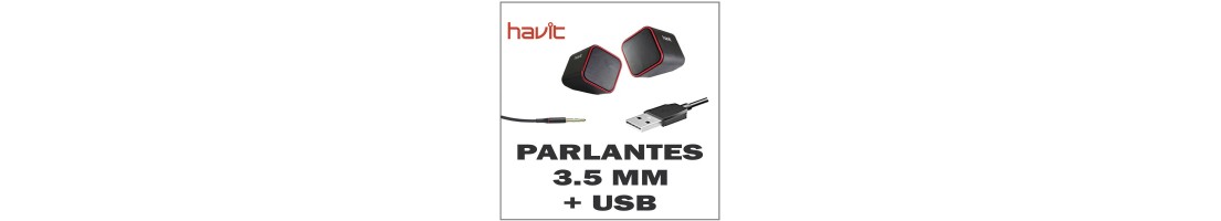 Parlantes 3.5mm + USB