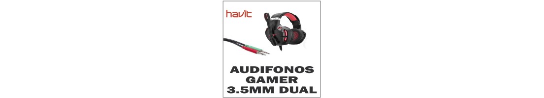 Audífonos Gamer 3.5mm Dual